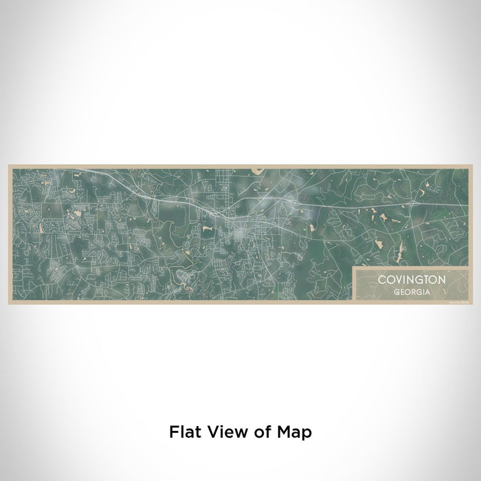 Flat View of Map Custom Covington Georgia Map Enamel Mug in Afternoon