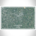 Covington Georgia Map Print Landscape Orientation in Afternoon Style With Shaded Background
