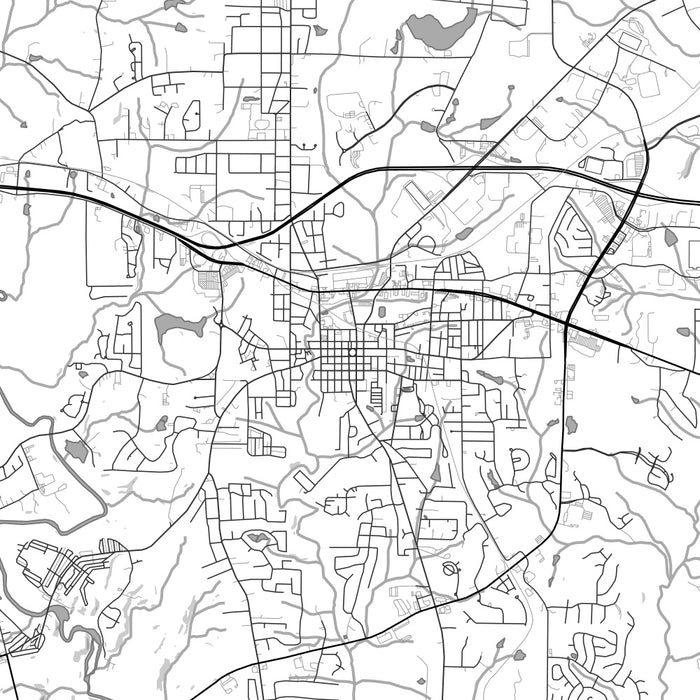 30014 Zip Code Covington - Georgia Map Print in Classic — JACE Maps