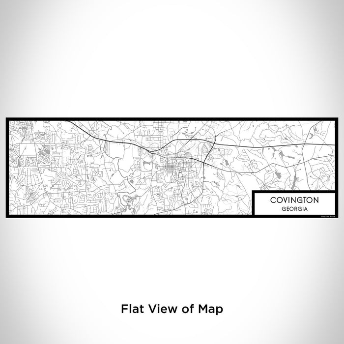 Flat View of Map Custom Covington Georgia Map Enamel Mug in Classic