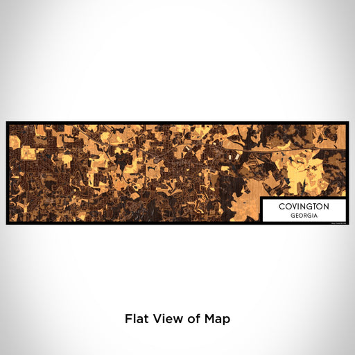 Flat View of Map Custom Covington Georgia Map Enamel Mug in Ember