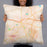 Person holding 22x22 Custom Covington Georgia Map Throw Pillow in Watercolor