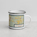Right View Custom Covington Georgia Map Enamel Mug in Woodblock