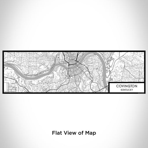 Flat View of Map Custom Covington Kentucky Map Enamel Mug in Classic