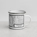 Right View Custom Covington Kentucky Map Enamel Mug in Classic