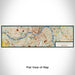 Flat View of Map Custom Covington Kentucky Map Enamel Mug in Woodblock