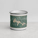 Front View Custom Crab Orchard Lake Illinois Map Enamel Mug in Afternoon