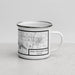 Right View Custom Crab Orchard Lake Illinois Map Enamel Mug in Classic