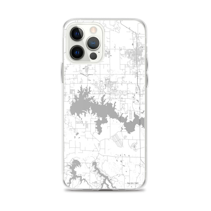 Custom Crab Orchard Lake Illinois Map iPhone 12 Pro Max Phone Case in Classic