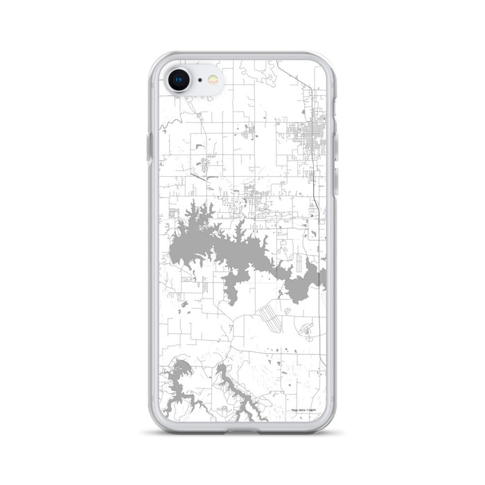 Custom Crab Orchard Lake Illinois Map Phone Case in Classic