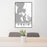 24x36 Craig Alaska Map Print Portrait Orientation in Classic Style Behind 2 Chairs Table and Potted Plant