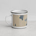 Left View Custom Craig Alaska Map Enamel Mug in Afternoon