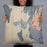 Person holding 22x22 Custom Craig Alaska Map Throw Pillow in Afternoon