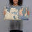 Person holding 20x12 Custom Craig Alaska Map Throw Pillow in Afternoon