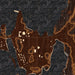 Craig Alaska Map Print in Ember Style Zoomed In Close Up Showing Details