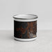 Front View Custom Craig Alaska Map Enamel Mug in Ember