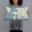 Person holding 20x12 Custom Craig Alaska Map Throw Pillow in Woodblock