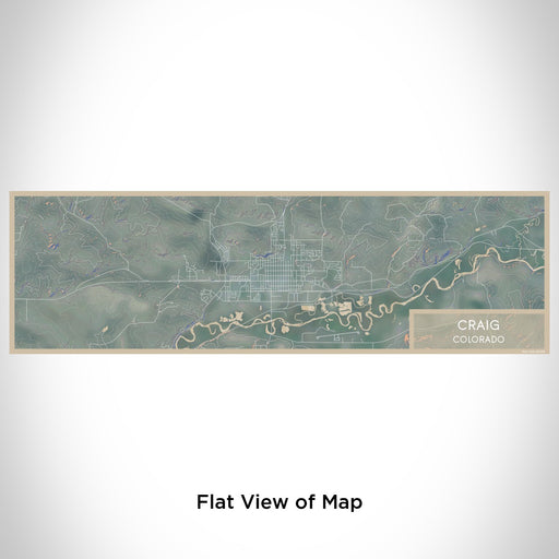Flat View of Map Custom Craig Colorado Map Enamel Mug in Afternoon