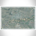 Craig Colorado Map Print Landscape Orientation in Afternoon Style With Shaded Background