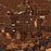 Craig Colorado Map Print in Ember Style Zoomed In Close Up Showing Details