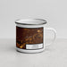 Right View Custom Craig Colorado Map Enamel Mug in Ember