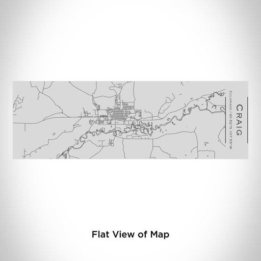 Rendered View of Craig Colorado Map Engraving on 10oz Stainless Steel Insulated Cup with Sipping Lid