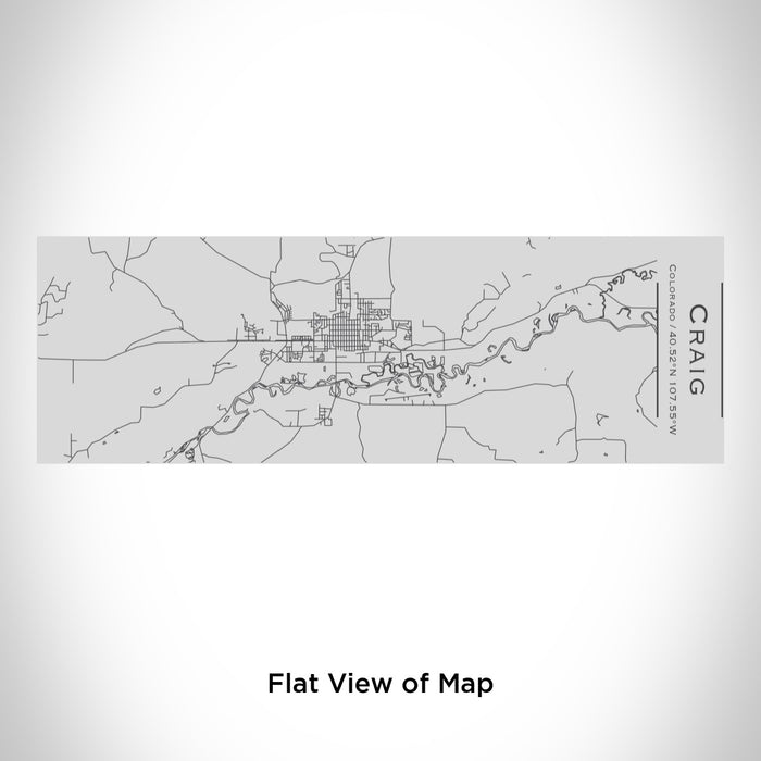 Rendered View of Craig Colorado Map Engraving on 10oz Stainless Steel Insulated Cup with Sipping Lid
