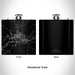 Rendered View of Craig Colorado Map Engraving on 6oz Stainless Steel Flask in Black