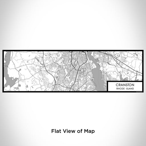 Flat View of Map Custom Cranston Rhode Island Map Enamel Mug in Classic