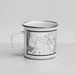 Left View Custom Cranston Rhode Island Map Enamel Mug in Classic