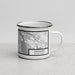 Right View Custom Cranston Rhode Island Map Enamel Mug in Classic