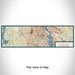 Flat View of Map Custom Cranston Rhode Island Map Enamel Mug in Woodblock