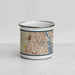 Front View Custom Cranston Rhode Island Map Enamel Mug in Woodblock