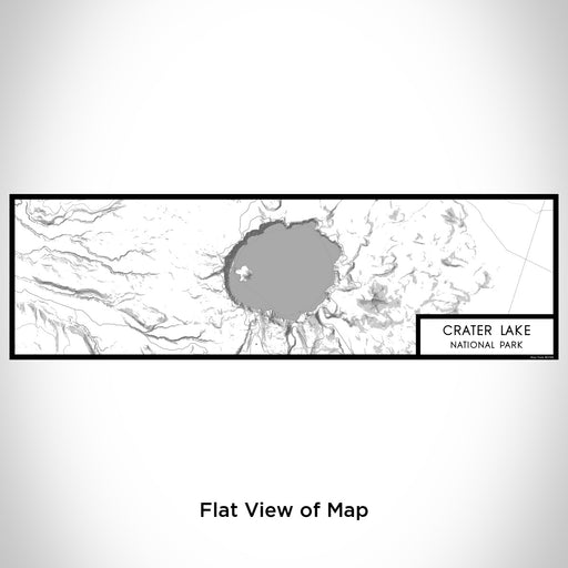 Flat View of Map Custom Crater Lake National Park Map Enamel Mug in Classic