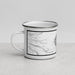 Left View Custom Crater Lake National Park Map Enamel Mug in Classic