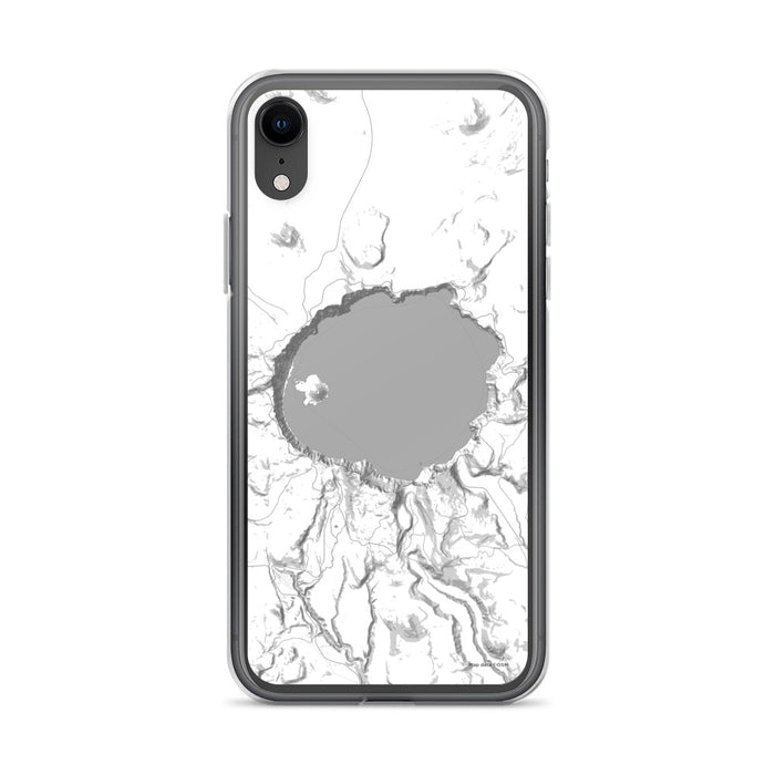 Custom Crater Lake National Park Map Phone Case in Classic