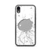 Custom Crater Lake National Park Map Phone Case in Classic