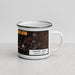 Right View Custom Crater Lake National Park Map Enamel Mug in Ember