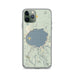 Custom Crater Lake National Park Map Phone Case in Woodblock