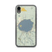 Custom Crater Lake National Park Map Phone Case in Woodblock