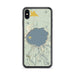 Custom Crater Lake National Park Map Phone Case in Woodblock