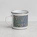 Left View Custom Creede Colorado Map Enamel Mug in Afternoon