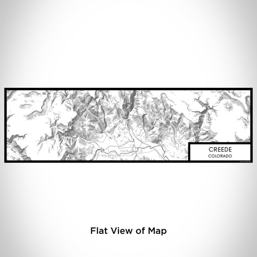 Flat View of Map Custom Creede Colorado Map Enamel Mug in Classic