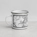 Left View Custom Creede Colorado Map Enamel Mug in Classic