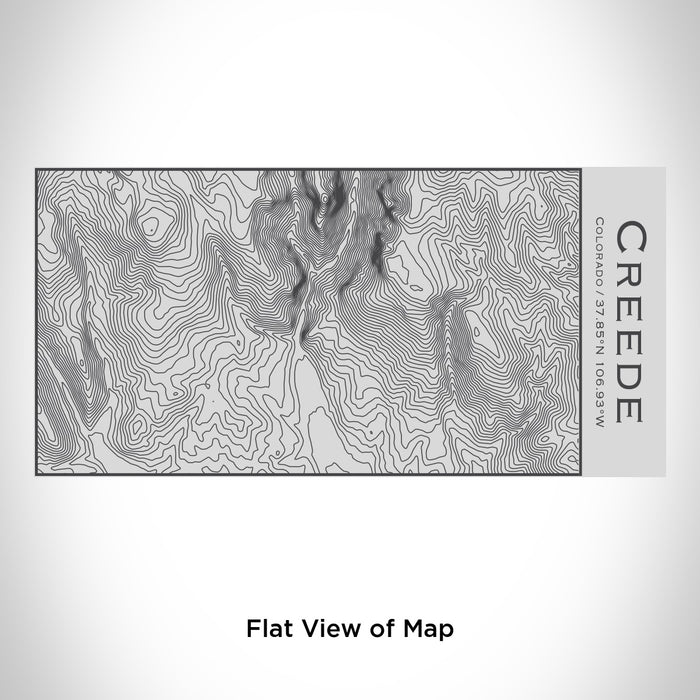 Rendered View of Creede Colorado Map Engraving on 17oz Stainless Steel Insulated Cola Bottle