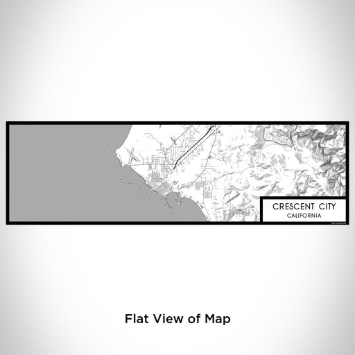Flat View of Map Custom Crescent City California Map Enamel Mug in Classic