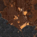 Crescent City California Map Print in Ember Style Zoomed In Close Up Showing Details