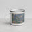Left View Custom Crested Butte Colorado Map Enamel Mug in Afternoon