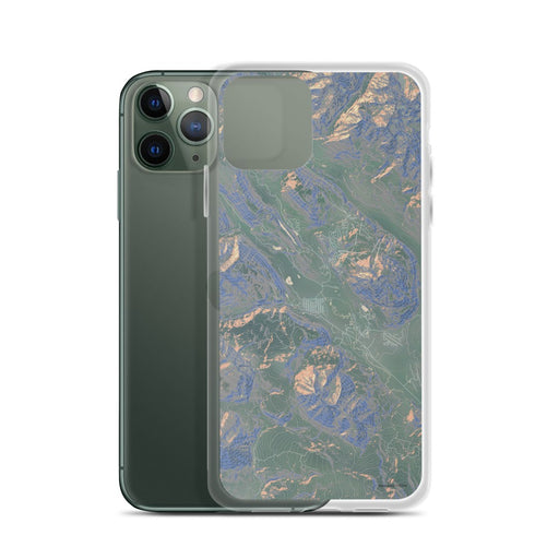 Custom Crested Butte Colorado Map Phone Case in Afternoon