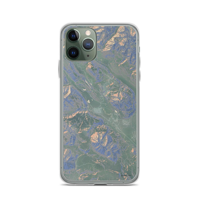 Custom iPhone 11 Pro Crested Butte Colorado Map Phone Case in Afternoon